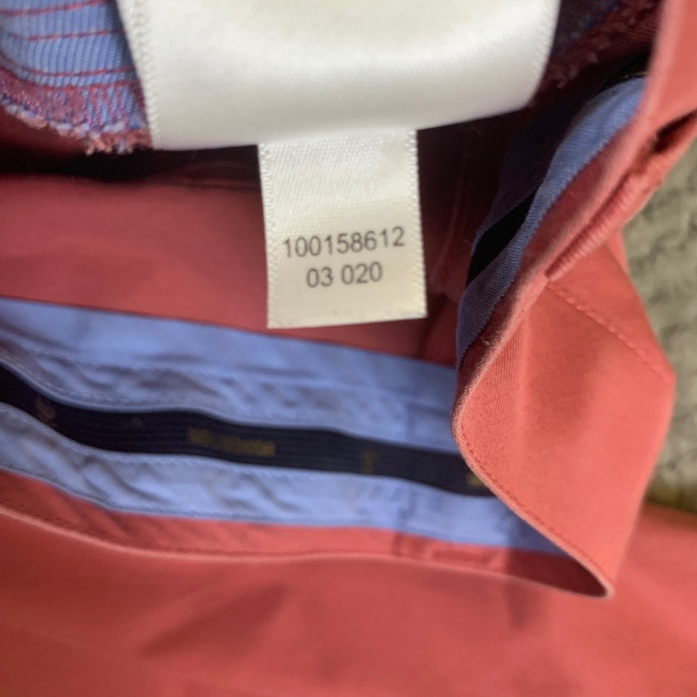 Brooks Brothers Advantage Chino Pants Mens 32x30 Salmon Pink Stretch Lightweight - Picture 5 of 10